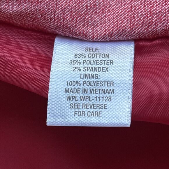 Roz & Ali Women’s Cotton Blend Red Blazer Size 1X - Picture 9 of 9